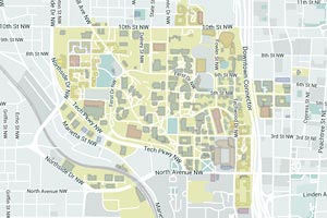 Map of Georgia Tech